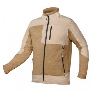 BLUZA SOFTSHELL OUTDOOR, BEŻOWA, ROZMIAR XL (1 SZT)