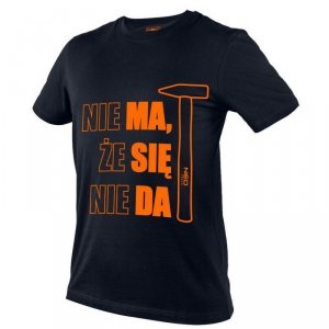 T-SHIRT Z NADRUKIEM MA SIĘ DA ROZMIAR L (1 SZT)