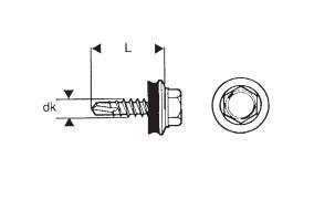 WKRĘT SAMOWIERTNY 4.8*25MM RAL 3011 (5 STO)