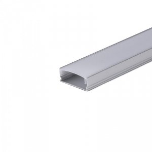 Profil Aluminiowy V-TAC 2mb Anodowany, Klosz Mleczny, Cienkościenny VT-8113