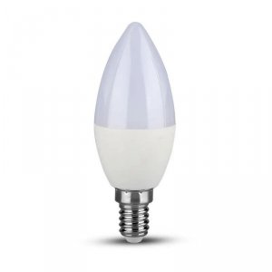 Żarówka LED V-TAC SAMSUNG CHIP 5.5W E14 Świeczka Ściemnialna VT-293D 6400K 470lm 5 Lat Gwarancji