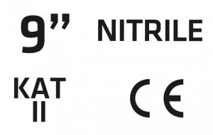 Rękawice ogrodowe pokryte nitrylem, rozmiar 9