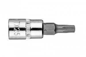 Końcówka TORX TX25 na nasadce 1/4, krótka, 37 mm