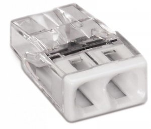 SZYBKOZŁĄCZKA WAGO 2273-202 2X0,5-2,5 MM2 BIAŁA 20 SZTUK 