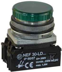 NEF30LD/24V-230V-ZIELONA LAMPKA (SZT)