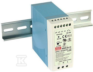 ZASIL.NA SZYNĘ DIN 60W 12V 5A (SZT)