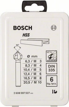 ZESTAW POGŁĘBIACZY STOŻKOWYCH 6 SZT 3-20MM (1 SZT)