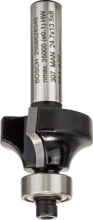 FREZ DO ZAOKRĄGLEŃ Z ŁOŻYSKIEM 8*24.7*53MM (1 SZT)