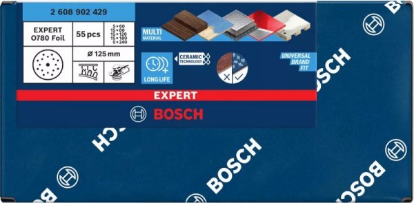 KRĄŻEK ŚCIERNY FOLIA EXPERT O780 125MM 55PC (1 OP)