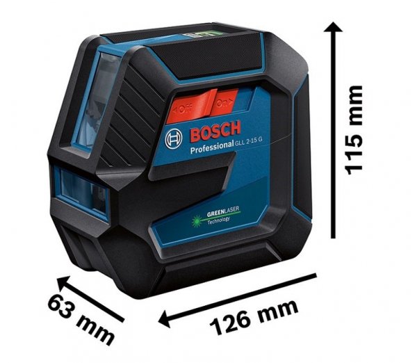 LASER KRZYŻOWY GLL 2-15 G ZIELONY (1 SZT)