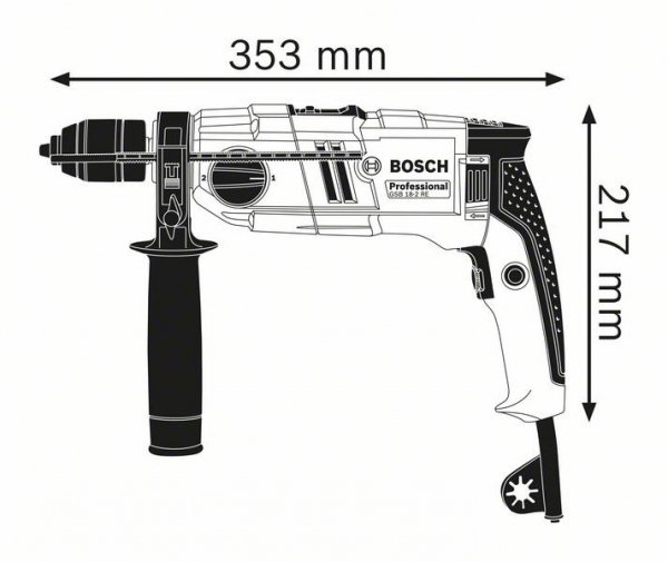 WIERTARKA UDAROWA GSB 18-2RE 800W - ZUW (1 SZT)