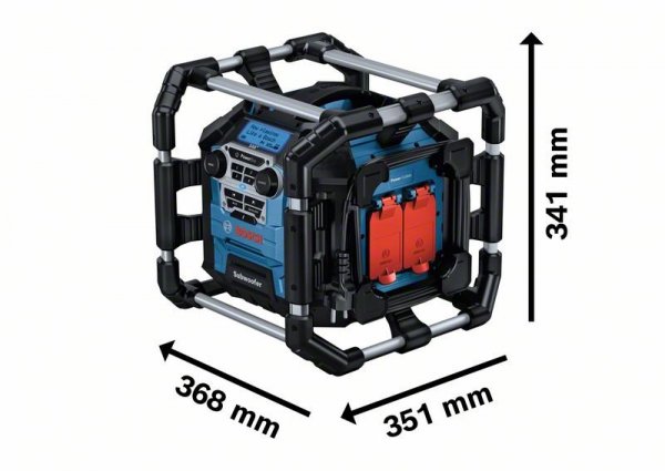 RADIO AKUMULATOROWE GPB 18V-5 SC DAB+  0*AH (1 SZT)