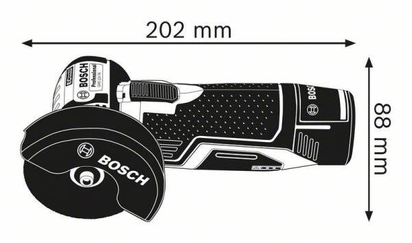 SZLIFIERKA KĄTOWA AKUMULATOROWA GWS 12 V-76 0*AH (1 SZT)