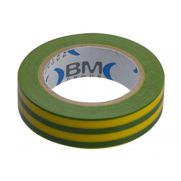 TAŚMA ELEKTROIZOLACYJNA 25M*25MM ŻÓŁTO-ZIELONA (1 SZT)