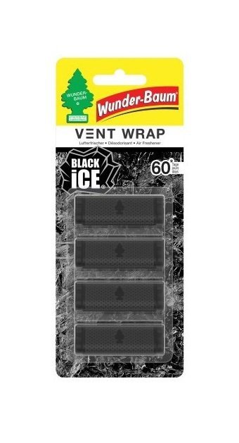 ODŚWIEŻACZ POWIETRZA VENT WRAP BLACK ICE 4 SZTUKI (1 OP)