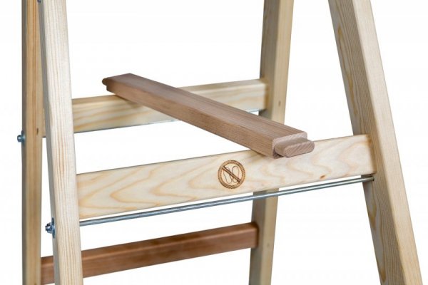 DRABINA DREWNIANA BRAKET PREMIUM 2X8 SZCZEBLI 240CM (1 SZT)