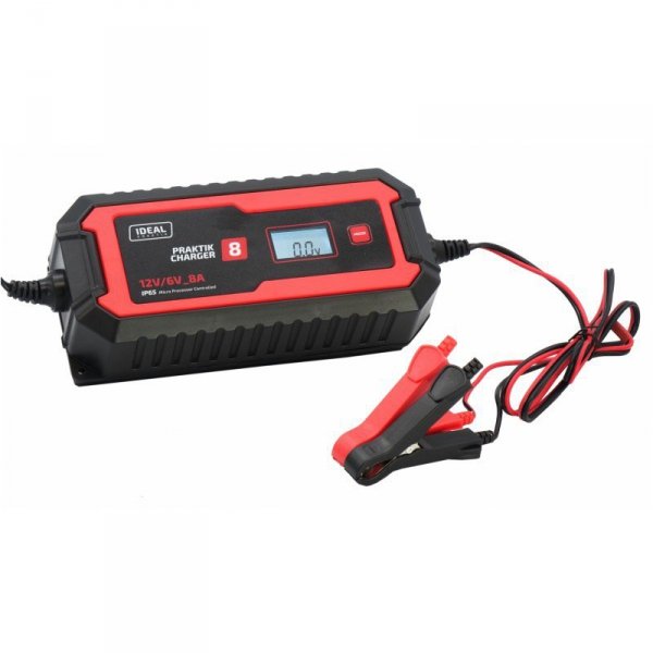 PROSTOWNIK INTELIGENTNY PRAKTIK CHARGER 8 LCD 6/12V (1 SZT)