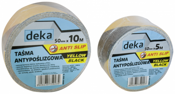 TAŚMA ANTYPOŚLIZGOWA ANTI SLIP YELLOW-B 50MM*5M CZARNA/ŻÓŁTA (1 SZT)