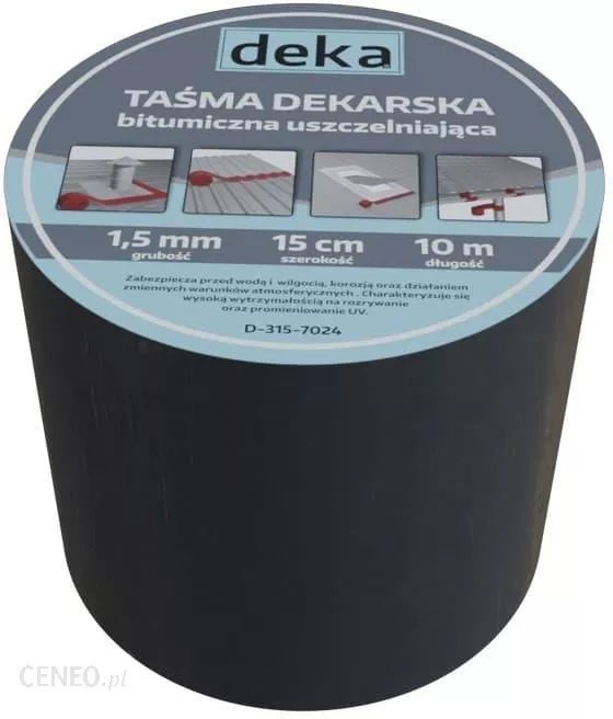 TAŚMA USZCZELNIAJĄCA DEKARSKA ALUBUTYL 15CM*10MB ALUMINIOWY (1 SZT)