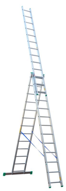 DRABINA ALUMINIOWA 3-ELEMENTOWA 897CM 13+13+13 SZCZEBLI (1 SZT)