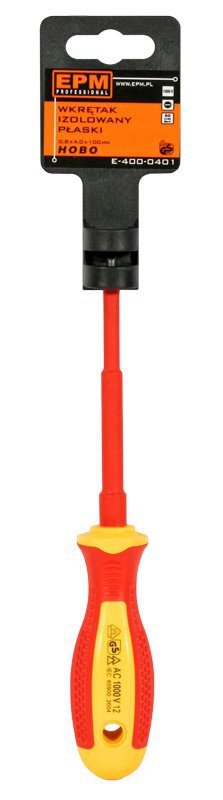 WKRĘTAK IZOLOWANY PŁASKI 1000V 0.5X3.0X75MM (1 SZT)