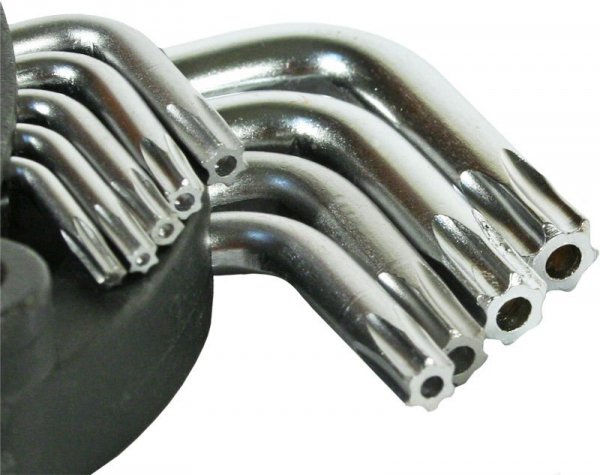 KOMPLET KLUCZY TORX TYP L T10-T50 9SZT. DŁUGIE (1 KPL)
