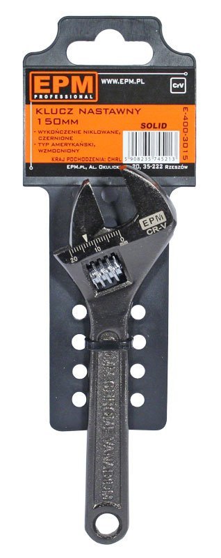 KLUCZ NASTAWNY SOLID CR-V &#039;&#039;SZWED&#039;&#039; 300MM (1 SZT)