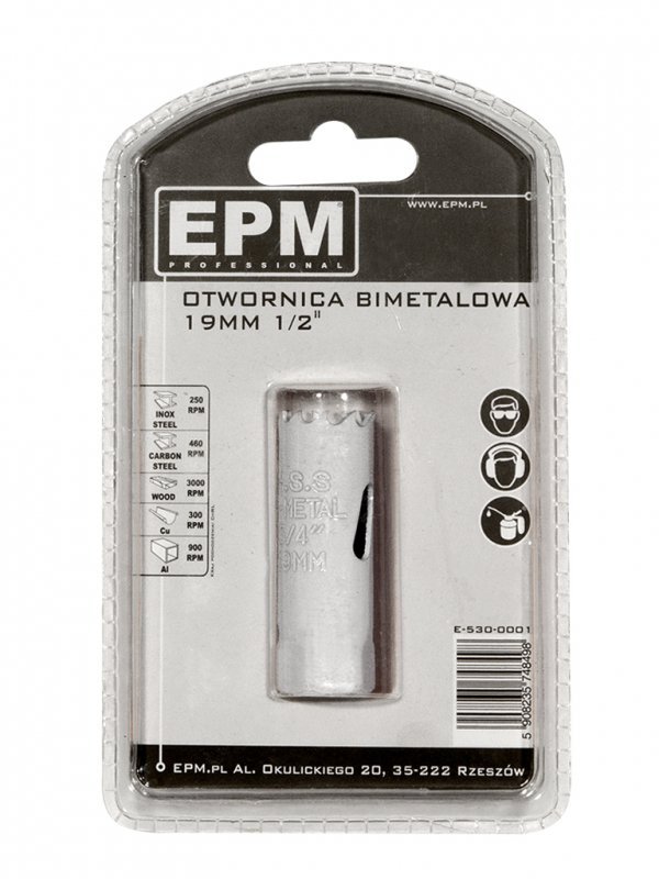 OTWORNICA BI-METALOWA 19MM UCHWYT 1/2&#039;&#039; (1 SZT)