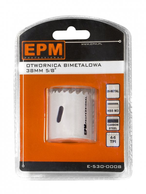 OTWORNICA BI-METALOWA 38MM UCHWYT 5/8&#039;&#039; (1 SZT)