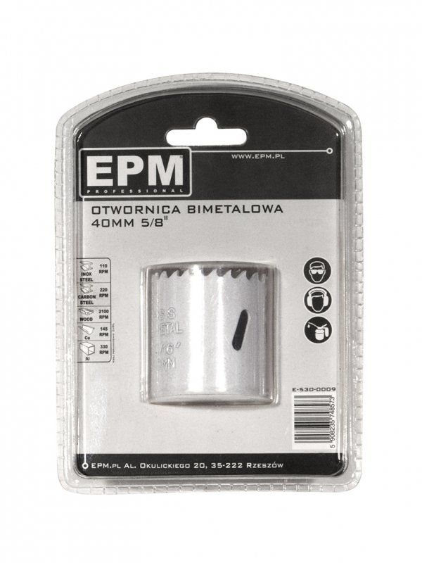 OTWORNICA BI-METALOWA 40MM UCHWYT 5/8&#039;&#039; (1 SZT)