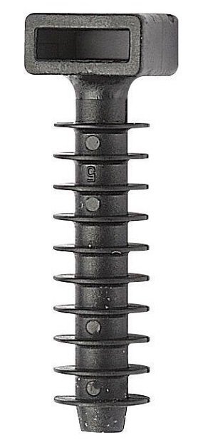 KOŁEK MONTAŻOWY CZARNY DO OPASEK F=8MM BMKN5458E 1SZTUKA (1 SZT)