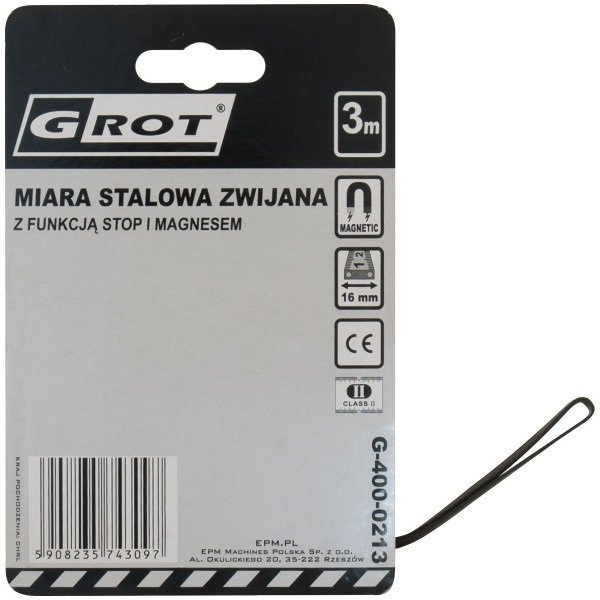 MIARA ZWIJANA GROT 10M*25MM (1 SZT)