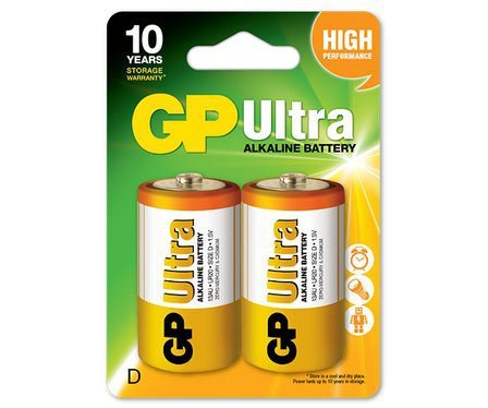 BATERIA ULTRA+ ALKALINE LR20 D 1.5V 2SZ (1 KPL)