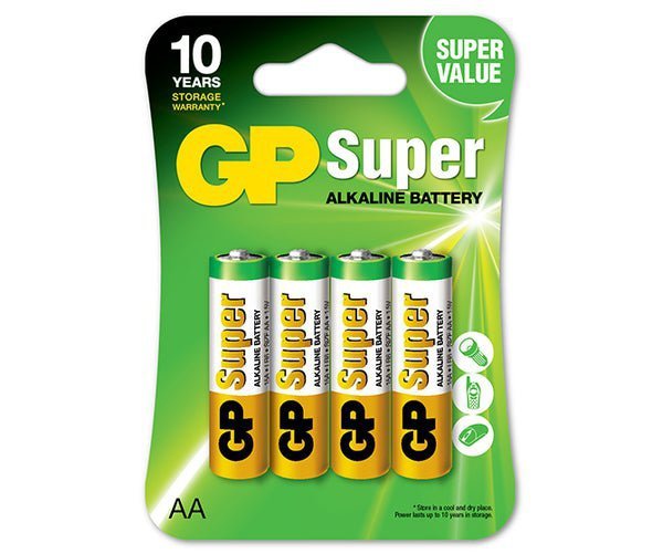 BATERIA SUPER ALKALINE AA LR6 1.5V 4 SZTUKI (1 OP)