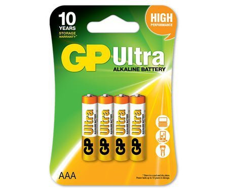 BATERIA ULTRA ALKALINE AAA LR3 1.5V 4SZT (1 OP)