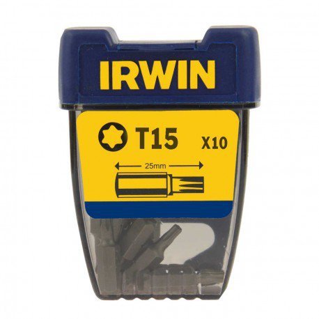 GROT, BIT, KOŃCÓWKA TYPU TORX 1/4&#039; 25MM 10 SZT. T15 (1 KPL)