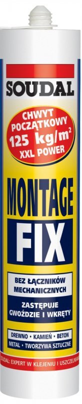 KLEJ MONTAŻOWY MONTAGE FIX 280ML (1 SZT)