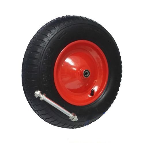 KOŁO POMPOWANE KOMPLET Z OSIĄ FI12 4.00-8 4PR F-M-Ł-K (1 SZT)