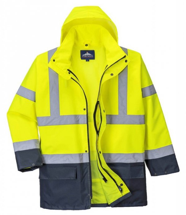 KURTKA OSTRZEGAWCZA OCIEPLANA S766YNR HI-VIS 5W1 L (1 SZT)