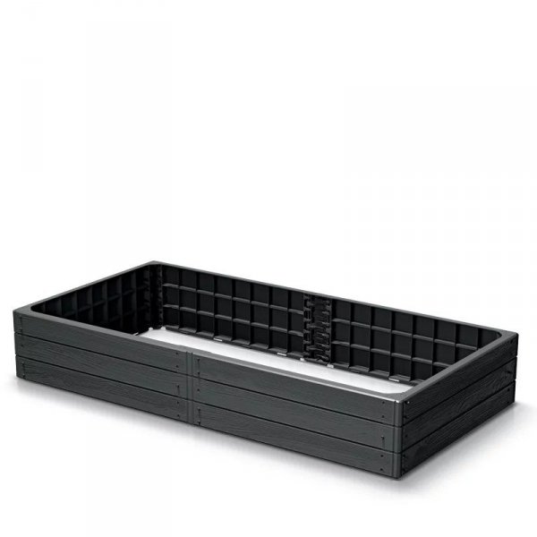 RABATA OGRODOWA BASE WOODY IBWR 1492X756X250MM - ANTRACYT (1 SZT)