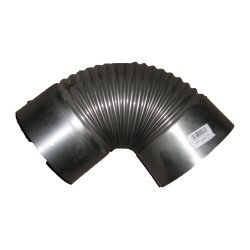 KOLANO PIECOWE CZARNE Z BLACHY 1MM 110MM (1 SZT)