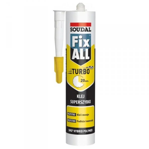 USZCZELNIACZ HYBRYDOWY FIX ALL TURBO BIAŁY 290ML (1 SZT)