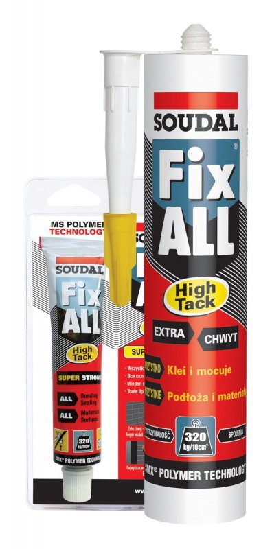 USZCZELNIACZ HYBRYDOWY FIX ALL HIGH TACK BIAŁY 290ML (1 SZT)
