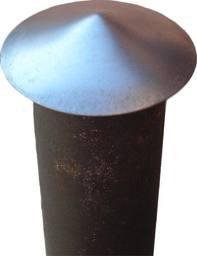 DASZEK METALOWY NA SŁUPEK OGRODZENIOWY 60MM (10 SZT)