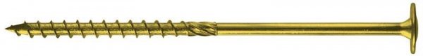 WKRĘT DO DREWNA Z KOŁNIERZEM NA TORX OCYNK ŻÓŁTY 8*100MM T40 (50 SZT)