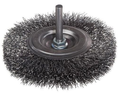 SZCZOTKA TARCZOWA DRUT STALOWY TRZPIEŃ 6MM FI150MM (1 SZT)