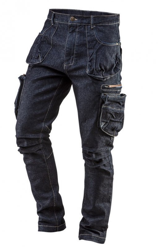 SPODNIE ROBOCZE 5-KIESZENIOWE DENIM ROZMIAR XXL (1 SZT)