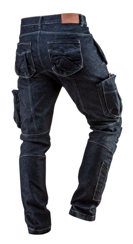 SPODNIE ROBOCZE 5-KIESZENIOWE DENIM ROZMIAR XXL (1 SZT)
