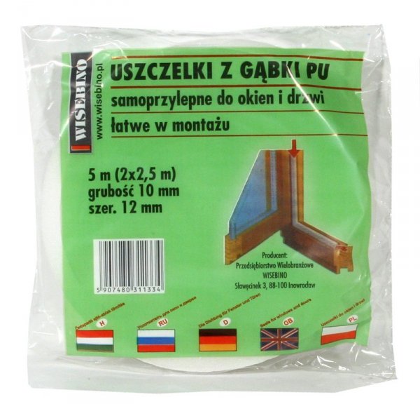 USZCZELKA GĄBKA 10*10MM 5M (1 SZT)