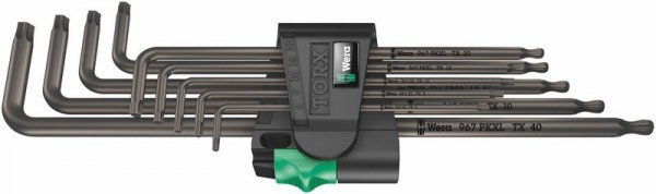 ZESTAW KLUCZY TRZPIENIOWYCH TORX, DŁUGICH, 9CZĘŚĆ (1 KPL)
